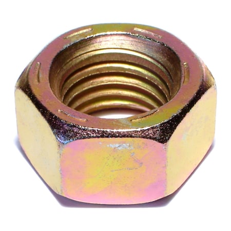 Midwest Fastener Hex Nut, 7/8"-9, Steel, Grade 8, Zinc Yellow, 3 PK 63051